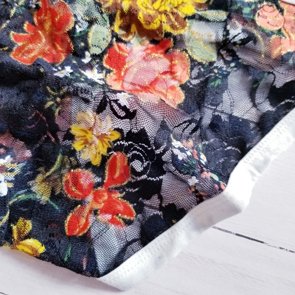 NWOT Men's Floral Sheer Pouch Briefs Panties Underwear Lingerie Sexy - Picture 7 of 10